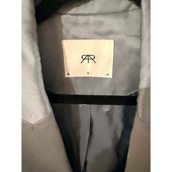 NWT– RTA Single Breasted Blazer | Dusty Blue (Size 34) – Italian-Made Oversized - Picture 4 of 5